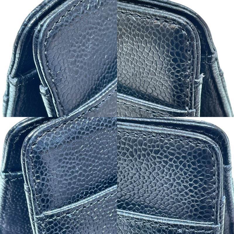 シャネル CHANEL ターンロック バーティカルトート 5番台 ブラック ゴールド金具 キャビアスキン レディース トートバッグ