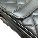 シャネル CHANEL マトラッセミディアム フラップバッグ A57208 ブラック/ゴールド金具 ラムスキン レディース ショルダーバッグ