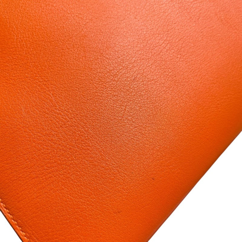 エルメス HERMES ミニケリー20 □D刻 オレンジ　シルバー金具 エバーカーフ レディース ショルダーバッグ