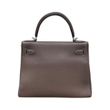エルメス HERMES ケリー28 内縫い Y刻 エトゥープ/SV金具 トリヨン レディース ハンドバッグ