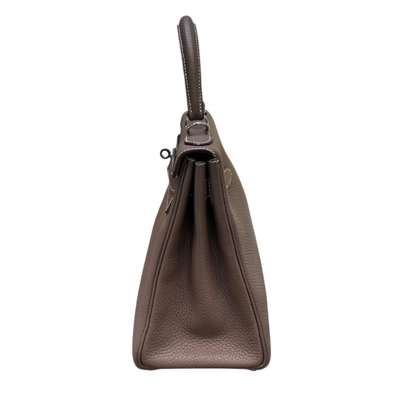 エルメス HERMES ケリー28 内縫い Y刻 エトゥープ/SV金具 トリヨン レディース ハンドバッグ