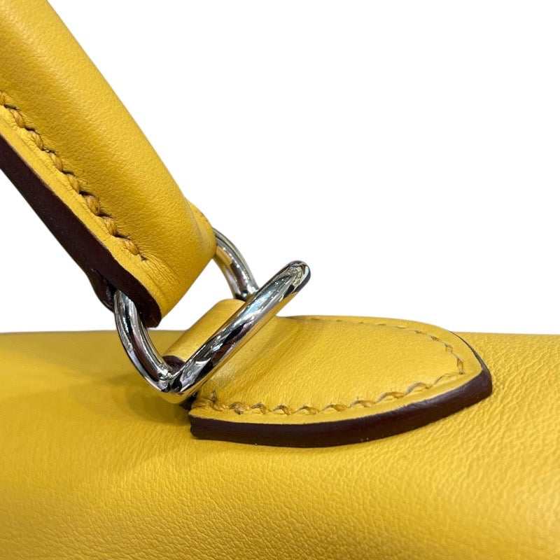 エルメス HERMES ケリー25　 B刻 ジョーヌナプル　SV金具 スイフト レディース ショルダーバッグ