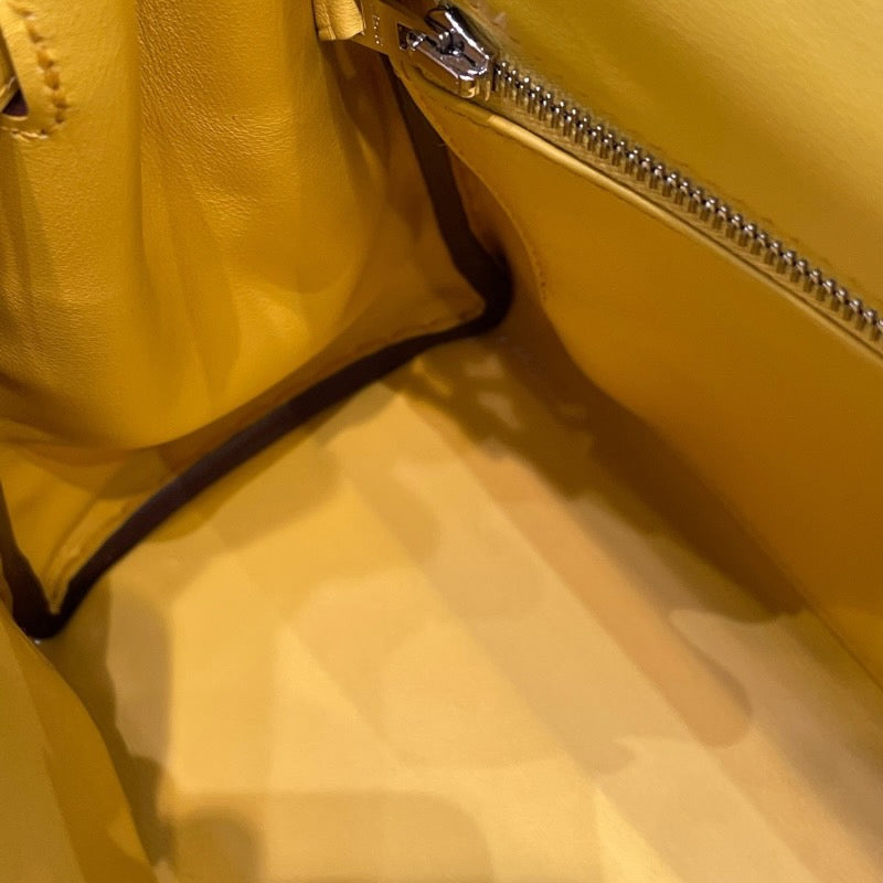 エルメス HERMES ケリー25　 B刻 ジョーヌナプル　SV金具 スイフト レディース ショルダーバッグ