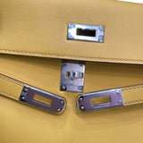 エルメス HERMES ケリー25　 B刻 ジョーヌナプル　SV金具 スイフト レディース ショルダーバッグ