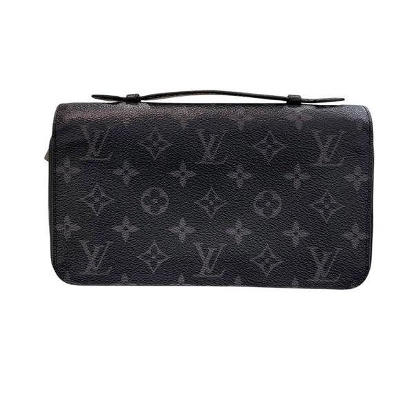 ルイ・ヴィトン LOUIS VUITTON ジッピーXL M61698 ブラック モノグラム・エクリプスキャンバス／レザー メンズ 長財布