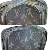 ルイ・ヴィトン LOUIS VUITTON ジッピーXL M61698 ブラック モノグラム・エクリプスキャンバス／レザー メンズ 長財布