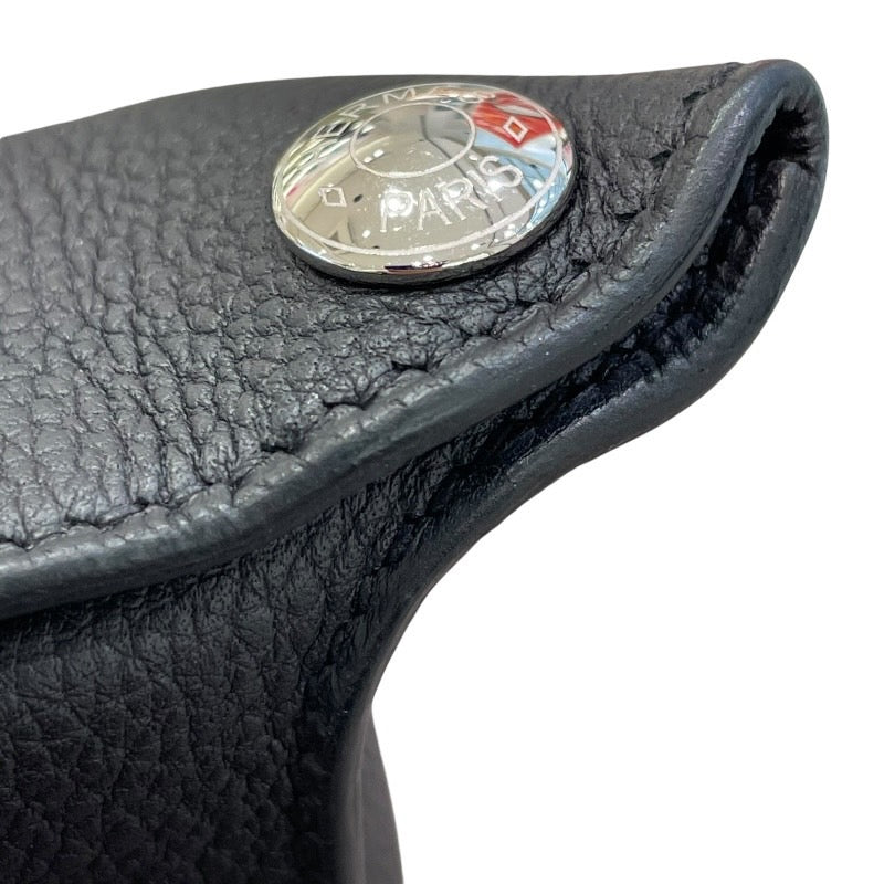 エルメス HERMES ヴィドポッシュ W刻印 ブラック シルバー金具 トゴ レディース ショルダーバッグ