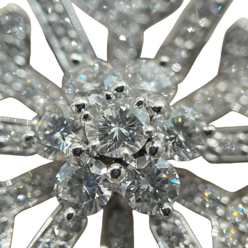 ヴァンクリーフ＆アーペル Van Cleef & Arpels スノーフレークブローチ 750WG/ダイヤモンド ジュエリー