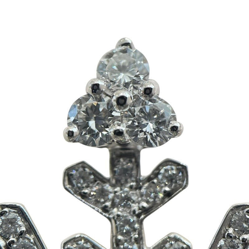 ヴァンクリーフ＆アーペル Van Cleef & Arpels スノーフレークブローチ 750WG/ダイヤモンド ジュエリー