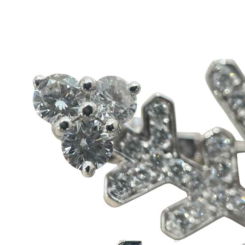 ヴァンクリーフ＆アーペル Van Cleef & Arpels スノーフレークブローチ 750WG/ダイヤモンド ジュエリー