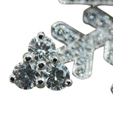 ヴァンクリーフ＆アーペル Van Cleef & Arpels スノーフレークブローチ 750WG/ダイヤモンド ジュエリー