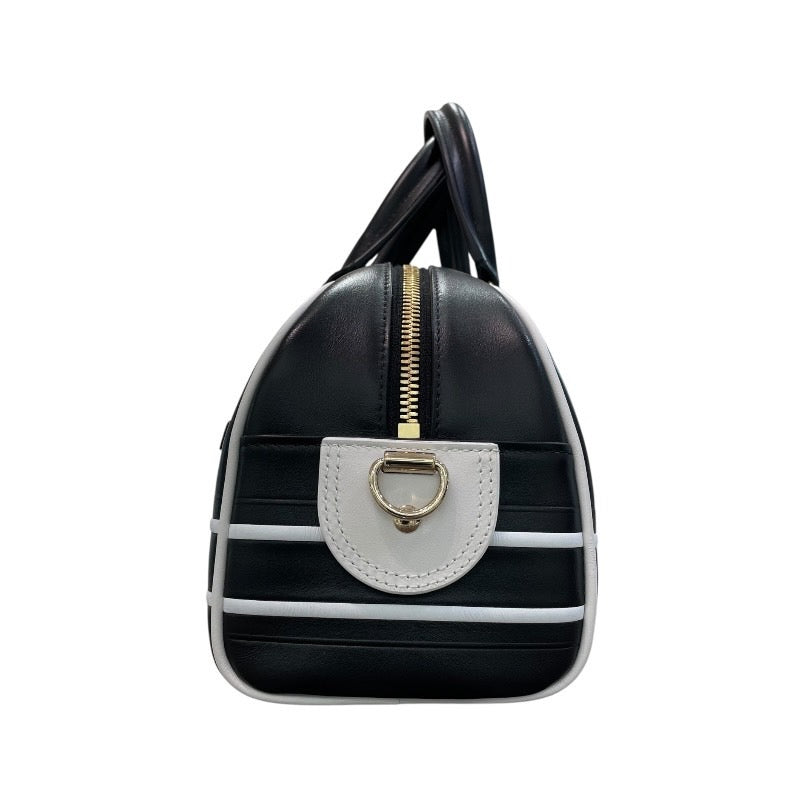 クリスチャン・ディオール Christian Dior ヴァイブ ボーリングバッグ スモール M6209OOBR ブラック×ホワイト カーフ レディース ボストンバッグ