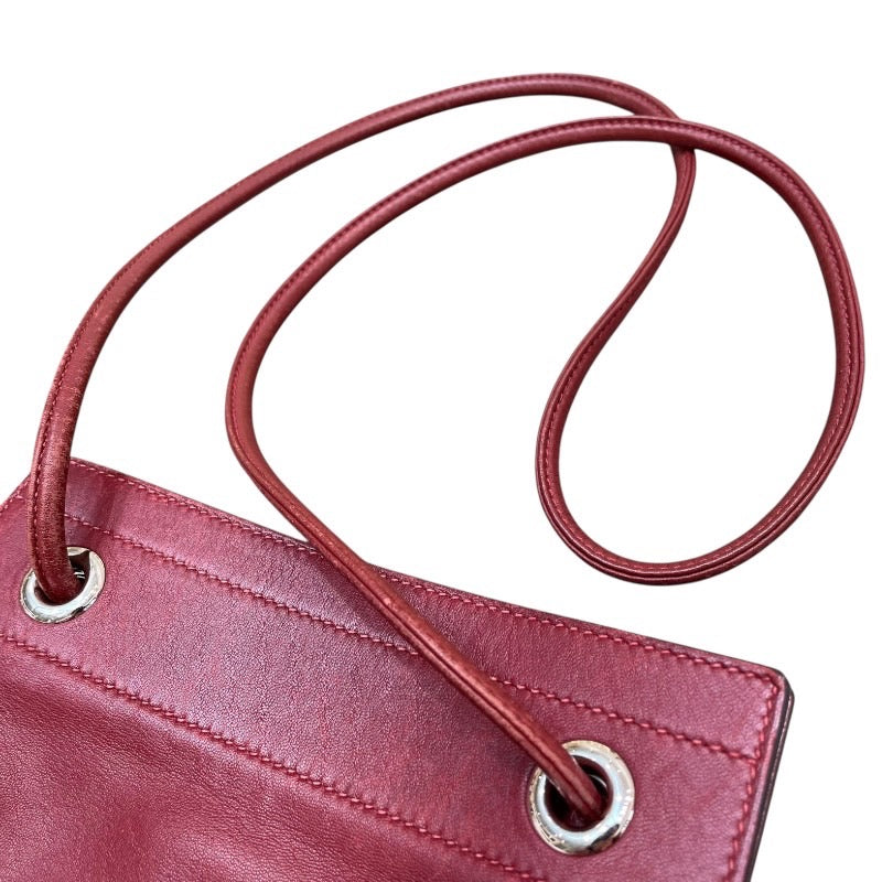 エルメス HERMES アリーヌミニ D刻 ルージュアッシュ×シルバー金具 スイフト レディース ショルダーバッグ