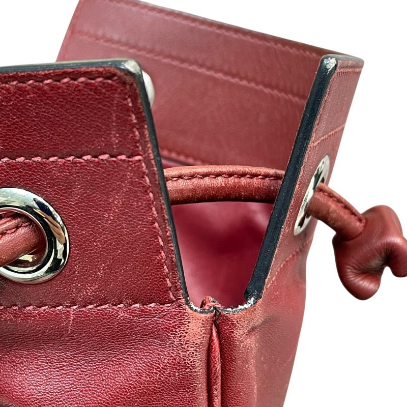 エルメス HERMES アリーヌミニ D刻 ルージュアッシュ×シルバー金具 スイフト レディース ショルダーバッグ