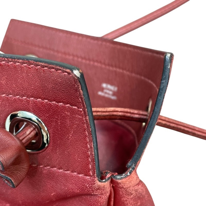 エルメス HERMES アリーヌミニ D刻 ルージュアッシュ×シルバー金具 スイフト レディース ショルダーバッグ