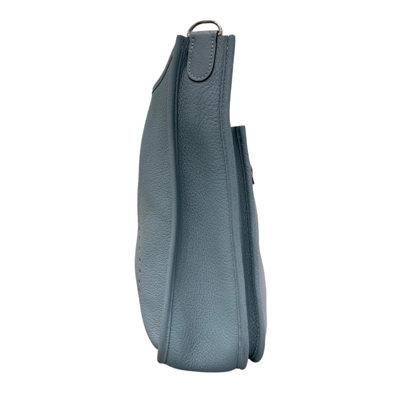 エヴリン3 GM □M刻印 シエル/シルバー金具 トリヨン レディース ショルダーバッグ