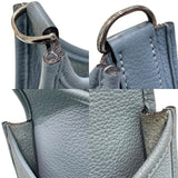 エヴリン3 GM □M刻印 シエル/シルバー金具 トリヨン レディース ショルダーバッグ