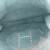 エヴリン3 GM □M刻印 シエル/シルバー金具 トリヨン レディース ショルダーバッグ