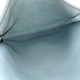 エヴリン3 GM □M刻印 シエル/シルバー金具 トリヨン レディース ショルダーバッグ