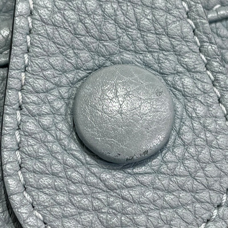 エヴリン3 GM □M刻印 シエル/シルバー金具 トリヨン レディース ショルダーバッグ