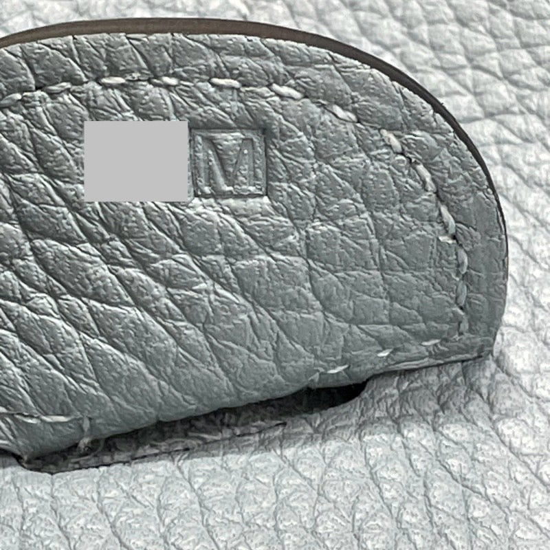 エヴリン3 GM □M刻印 シエル/シルバー金具 トリヨン レディース ショルダーバッグ