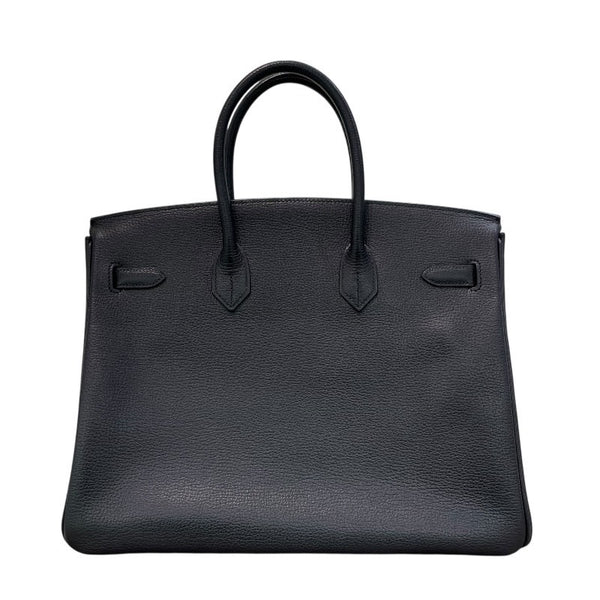 エルメス HERMES バーキン35 □K刻印 ブラック シルバー金具 ヴァッシュリエージュ レディース ハンドバッグ