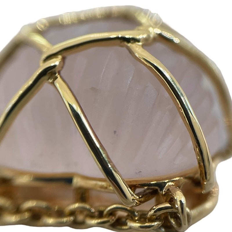 クリスチャン・ディオール Christian Dior ローズネックレス 750/ローズクォーツ ジュエリー