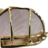 クリスチャン・ディオール Christian Dior ローズネックレス 750/ローズクォーツ ジュエリー
