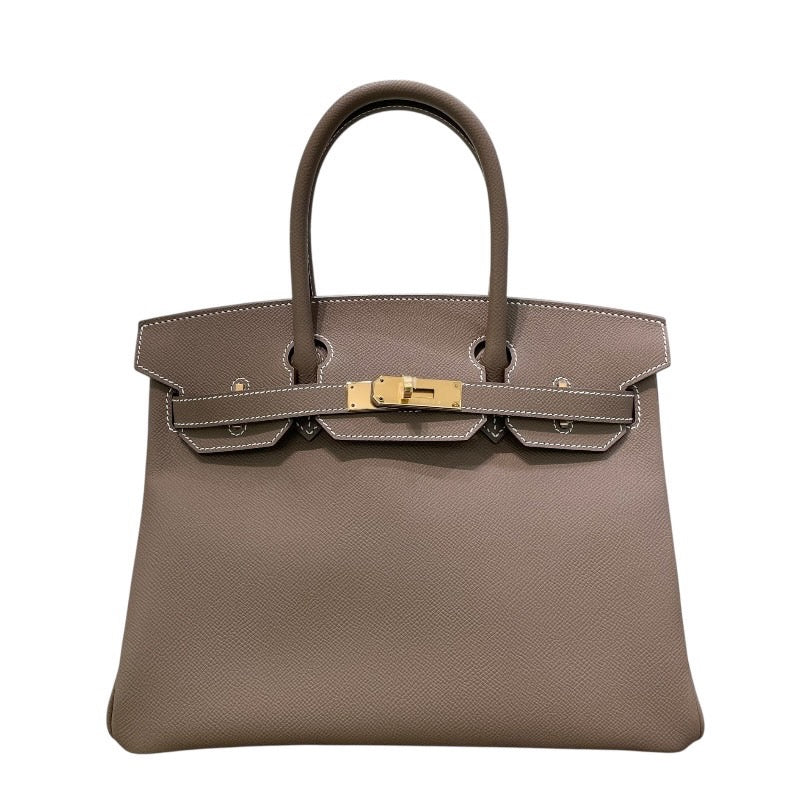 エルメス HERMES バーキン30 B刻印 エトゥープ ゴールド金具 エプソン レディース ハンドバッグ