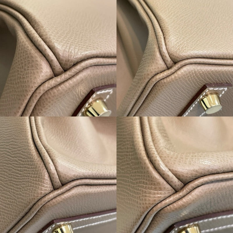 エルメス HERMES バーキン30 B刻印 エトゥープ ゴールド金具 エプソン レディース ハンドバッグ