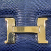 エルメス HERMES マイクロコンスタンスミニミニ 〇V刻 ブルーサフィール　GD金具 リザード ユニセックス ショルダーバッグ