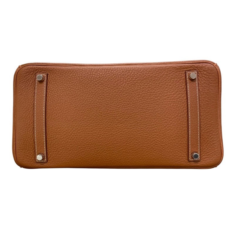 エルメス HERMES バーキン35 □I刻印 ゴールド シルバー金具 トゴ レディース ハンドバッグ