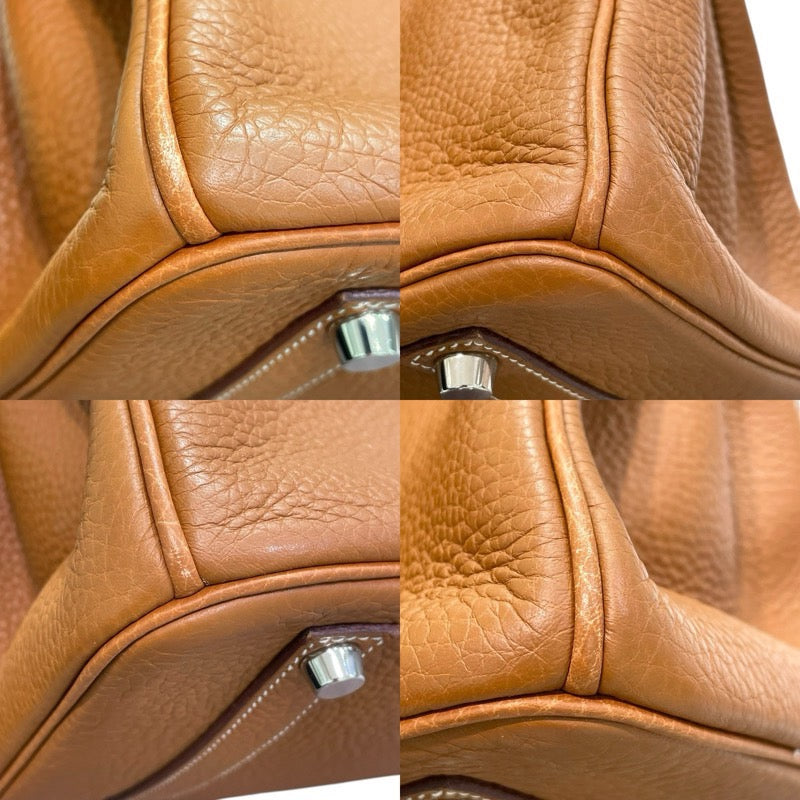 エルメス HERMES バーキン35 □I刻印 ゴールド シルバー金具 トゴ レディース ハンドバッグ