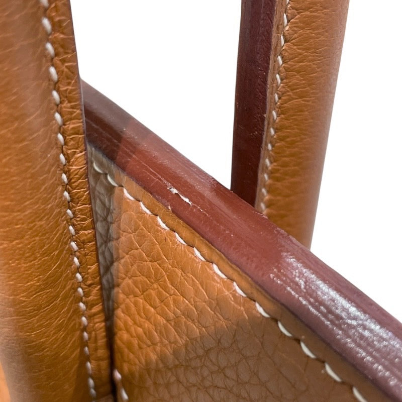 エルメス HERMES バーキン35 □I刻印 ゴールド シルバー金具 トゴ レディース ハンドバッグ