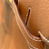 エルメス HERMES バーキン35 □I刻印 ゴールド シルバー金具 トゴ レディース ハンドバッグ