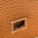 エルメス HERMES バーキン35 □I刻印 ゴールド シルバー金具 トゴ レディース ハンドバッグ