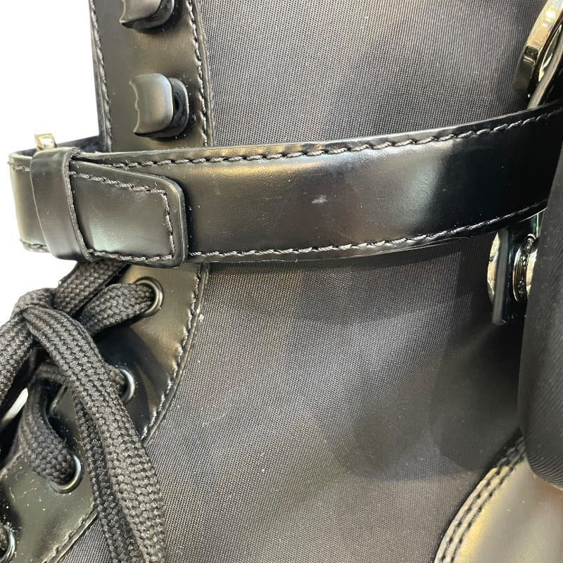 プラダ PRADA モノリス 厚底ブーツ 17255M ブラック ナイロン レディース ブーツ