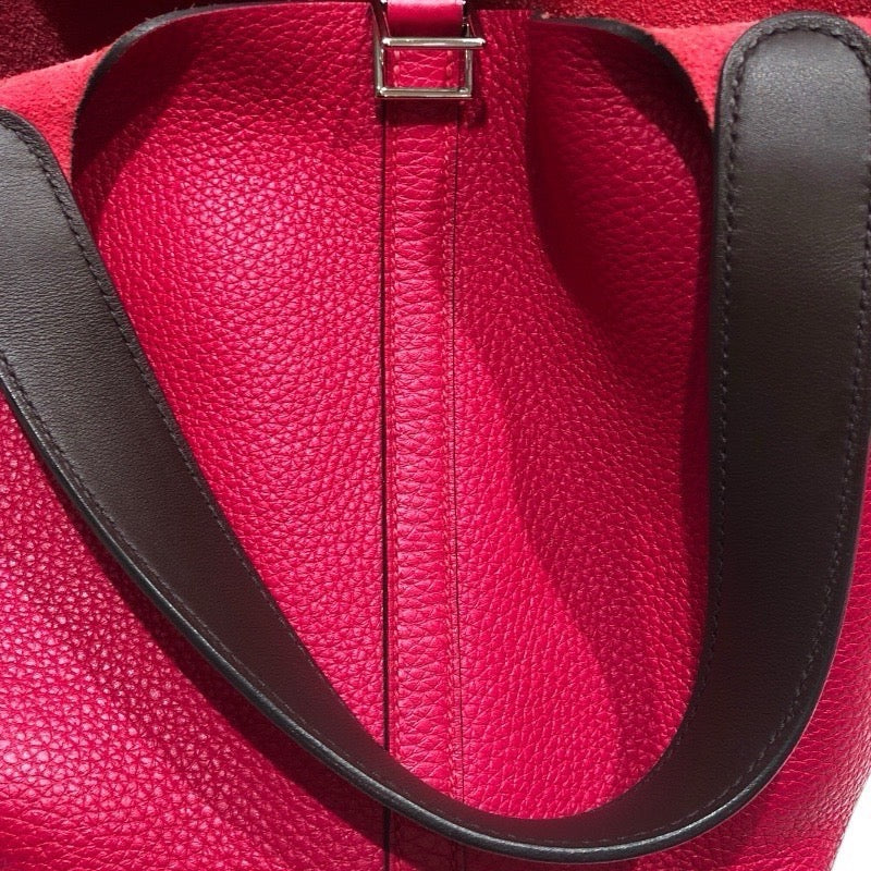 エルメス HERMES ピコタンロック エクラMM Z刻 フランボワーズ/ルージュセリエ トリヨン レディース ハンドバッグ