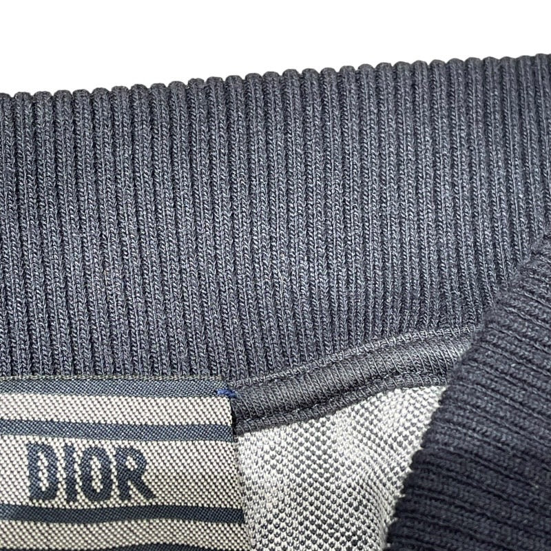 クリスチャン・ディオール Christian Dior オブリーク総柄ブルゾン 143G33A4057 ネイビー レーヨン レディース ブルゾン