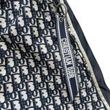 クリスチャン・ディオール Christian Dior オブリーク総柄ロングスカート 127J24A2970 ネイビー ポリエステル レディース ロングスカート