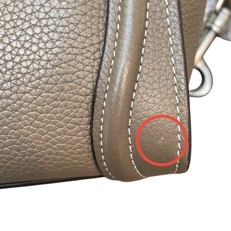 セリーヌ CELINE ラゲージナノショッパー 189243 カーキ ドラムドカーフ レディース ショルダーバッグ