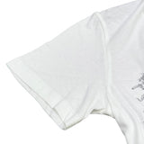 クリスチャン・ディオール Christian Dior プリントTシャツ 343T09A4501 ホワイト コットン85% リネン15% レディース 半袖Ｔシャツ