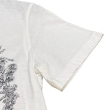 クリスチャン・ディオール Christian Dior プリントTシャツ 343T09A4501 ホワイト コットン85% リネン15% レディース 半袖Ｔシャツ