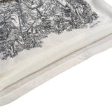 クリスチャン・ディオール Christian Dior プリントTシャツ 343T09A4501 ホワイト コットン85% リネン15% レディース 半袖Ｔシャツ