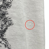 クリスチャン・ディオール Christian Dior プリントTシャツ 343T09A4501 ホワイト コットン85% リネン15% レディース 半袖Ｔシャツ