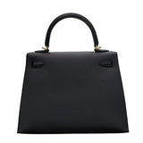 エルメス HERMES ケリー25 外縫い K刻印 ブラック ゴールド金具 エプソン レディース ショルダーバッグ