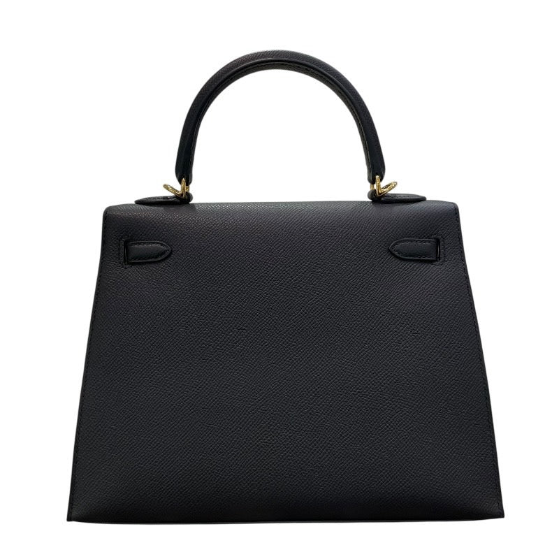 エルメス HERMES ケリー25 外縫い K刻印 ブラック ゴールド金具 エプソン レディース ショルダーバッグ