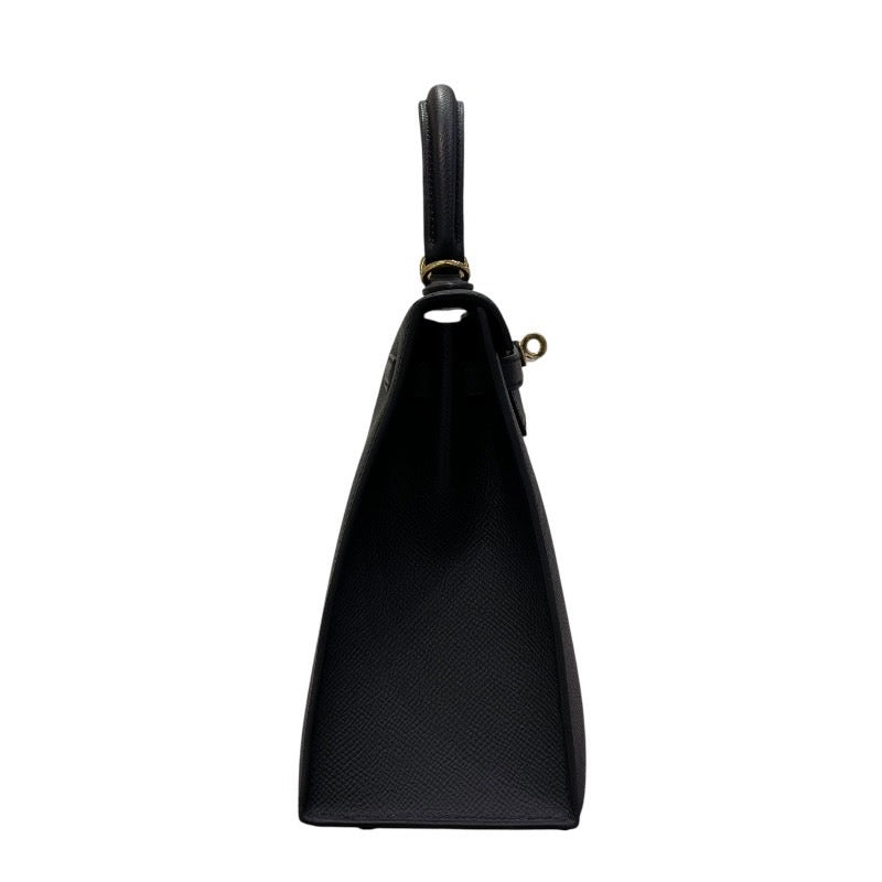 エルメス HERMES ケリー25 外縫い K刻印 ブラック ゴールド金具 エプソン レディース ショルダーバッグ