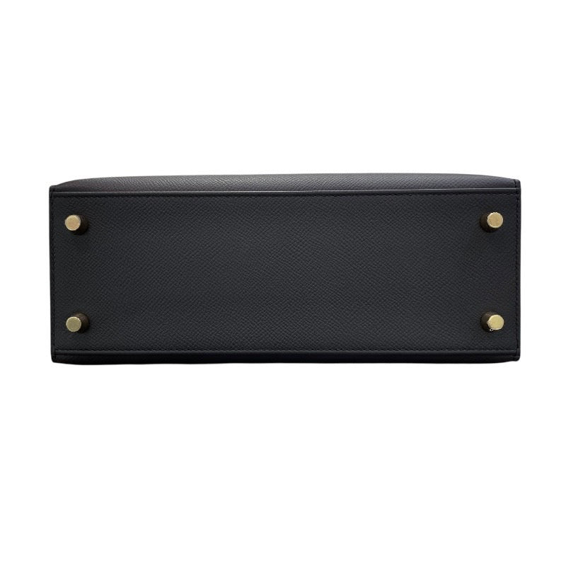 エルメス HERMES ケリー25 外縫い K刻印 ブラック ゴールド金具 エプソン レディース ショルダーバッグ