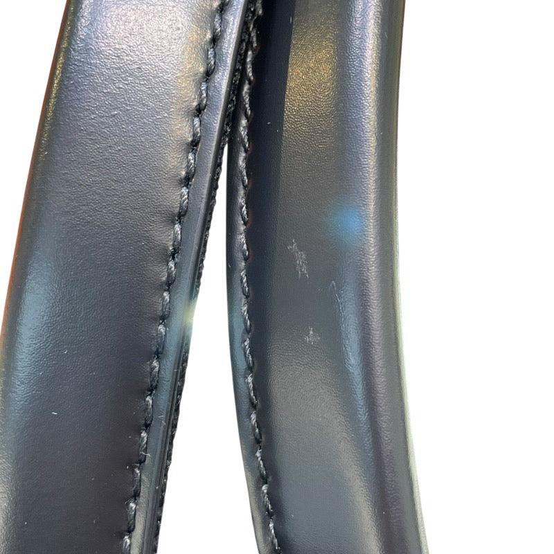 バレンシアガ BALENCIAGA ネイビーカバスS 339933 アイボリー ブラック キャンバス レディース ハンドバッグ